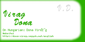 virag dona business card